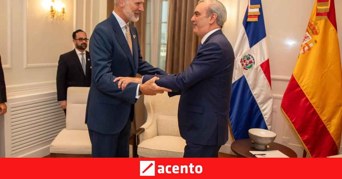 Abinader y rey de España estuvieron reunidos una hora en el Palacio ...
