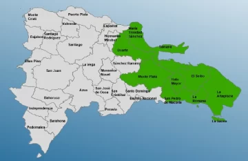 Las nueve provincias del este en alerta verde por tormenta tropical Ernesto