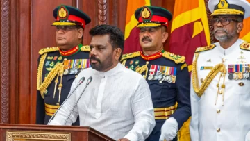 Toma de posesión del nuevo Presidente de Sri Lanka, el izquierdista Anura Kumara Dissanayaka