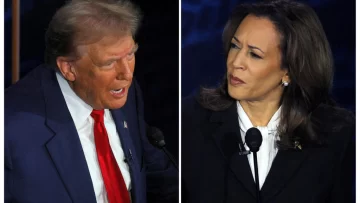 Kamala Harris y Donald Trump en el último inning