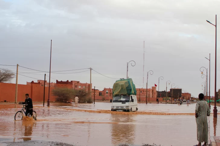 Cuatro muertos y catorce desaparecidos por inundaciones en Marruecos