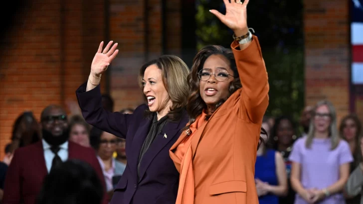 Harris y Oprah celebran mitin electoral repleto de estrellas