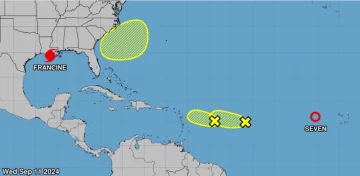 Huracán Francine toca tierra en el sur de EEUU con categoría 2