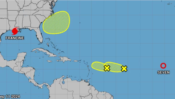 Huracán Francine toca tierra en el sur de EEUU con categoría 2