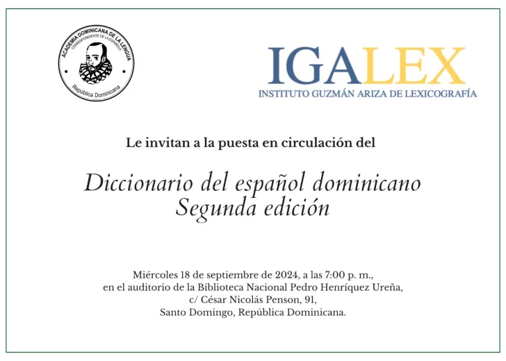 Pondrán en circulación la segunda edición del 'Diccionario del español dominicano'