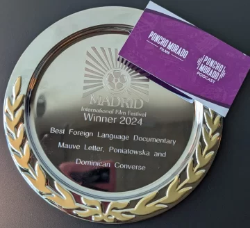 “Carta Malva, Poniatowska y Dominicana conversan”, gana premio mejor documental en Festival Internacional de Cine de Madrid