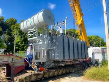 Edesur instala en Neiba un transformador de mayor potencia