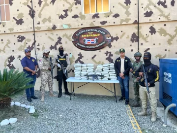 Confiscan 182 libras de marihuana y un fusil en Elías Piña