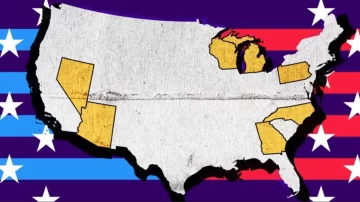 Cuáles son los 7 estados clave que definirán la elección entre Harris y Trump (y el crucial papel que juegan los latinos de Pensilvania)