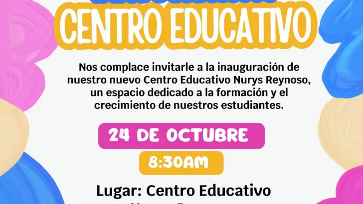 Nombran Nurys Reynoso, nuevo centro educativo público