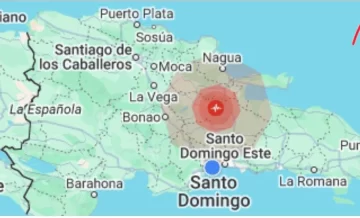 Temblor de magnitud 3.8 sacude la provincia Duarte