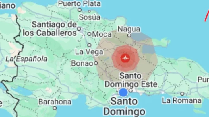 Temblor de magnitud 3.8 sacude la provincia Duarte