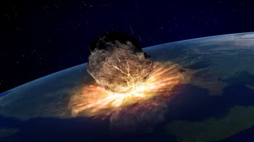 Un meteorito 200 veces mayor que el que extinguió a los dinosaurios golpeó la Tierra millones de años antes y puso a hervir los océanos