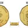 Banco Central emite moneda de un peso, año 2023