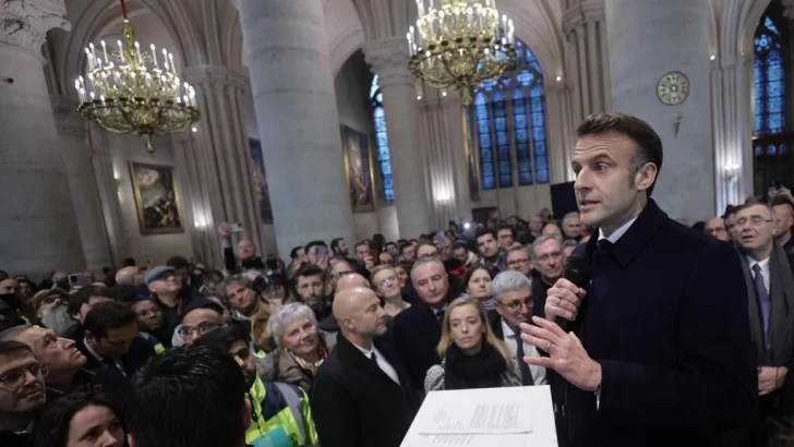 Fue una herida nacional y ustedes fueron la sanación: Macron sobre restauración de Notre-Dame