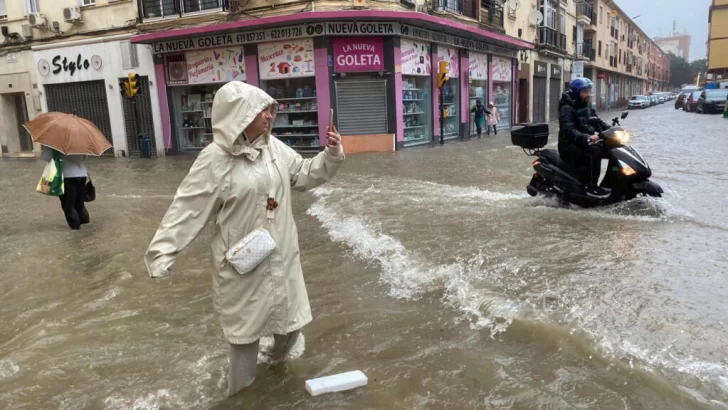 España: Málaga y Tarragona, los territorios más afectados por nuevas lluvias torrenciales