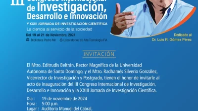 III Congreso Internacional de Investigación, Desarrollo e Innovación, esta tarde en la UASD