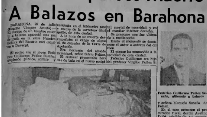 Héroes y mártires de la dictadura yanqui-balaguerista XIII: Federico Guillermo Peláez Susaña