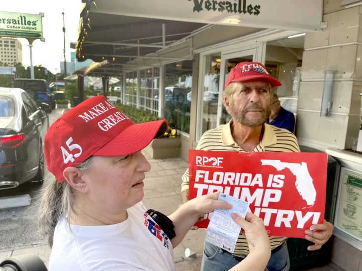 Para cubanos de la Pequeña Habana de Miami la 'única opción' es Trump