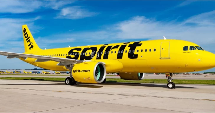 Aerolínea estadounidense Spirit Airlines se declara en quiebra