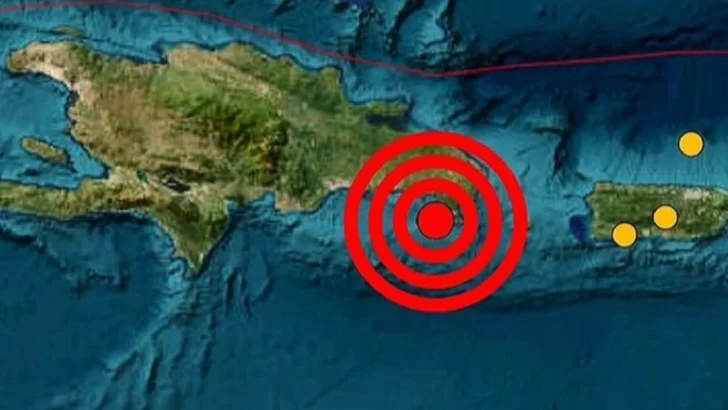 Un temblor de 4.5 se registró este domingo en el sureste dominicano