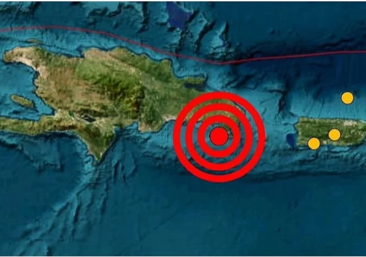 Un temblor de 4.5 se registró este domingo en el sureste dominicano