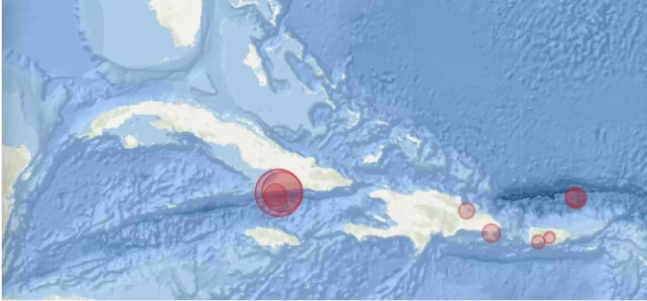 Terremoto de magnitud 6,7 sacude a Cuba este domingo