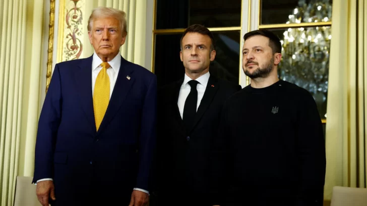 Macron reúne a Trump y a Zelenski en medio de preocupaciones europeas por el futuro de Ucrania