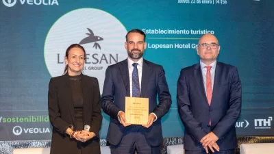 Lopesan Hotel Group recibe premio en Fitur 2025, por el desarrollo sostenible y las políticas verdes