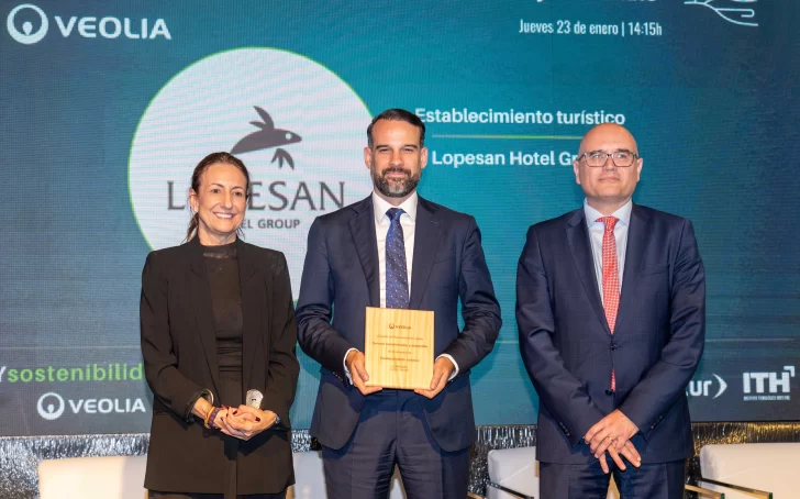 Lopesan Hotel Group recibe premio en Fitur 2025, por el desarrollo sostenible y las políticas verdes