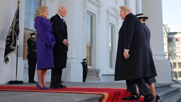 Biden recibe a Trump en la Casa Blanca, previo a la ceremonia de investidura del republicano