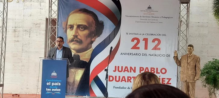 Educación celebra el 212 aniversario de Juan Pablo Duarte