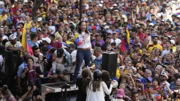 María Corina Machado, detenida tras protesta contra la investidura de Nicolás Maduro