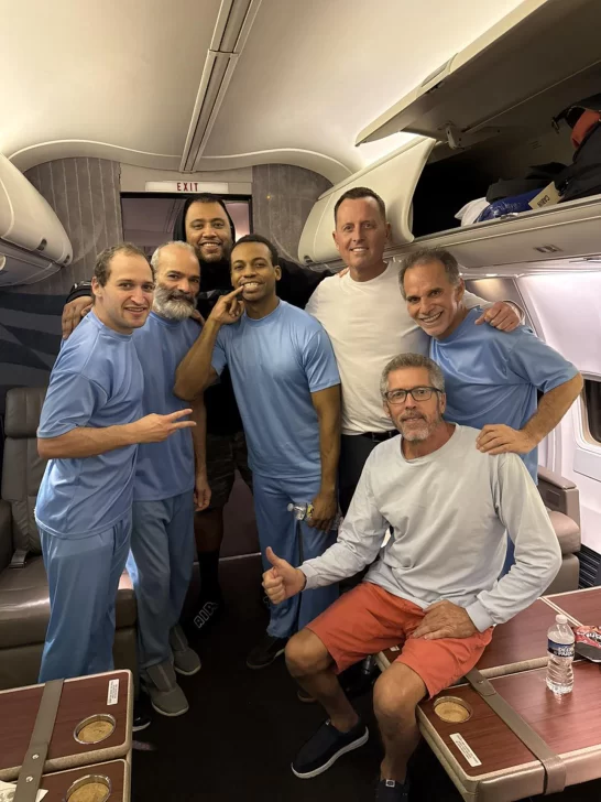  Seis ciudadanos estadounidenses que estaban detenidos en Venezuela liberados por gestiones de Richard Grenell. EFE/@RichardGrenell