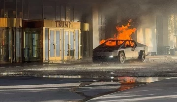 Investigan si explosión de camioneta Tesla frente al Hotel Trump en Las Vegas tiene relación con el ataque que dejó 15 muertos en Nueva Orleans