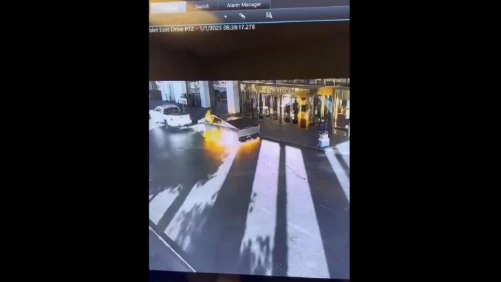 Cybertruck de Tesla explotado en Las Vegas iba cargado de cilindros de gas, combustible y morteros