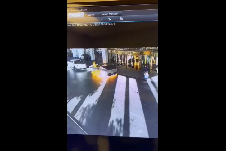 Cybertruck de Tesla explotado en Las Vegas iba cargado de cilindros de gas, combustible y morteros