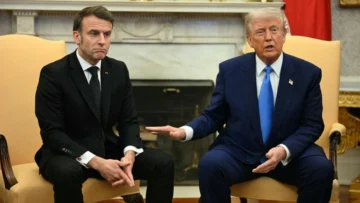 Macron le dice a Trump en su visita a Washington que Europa está lista para reforzar su defensa