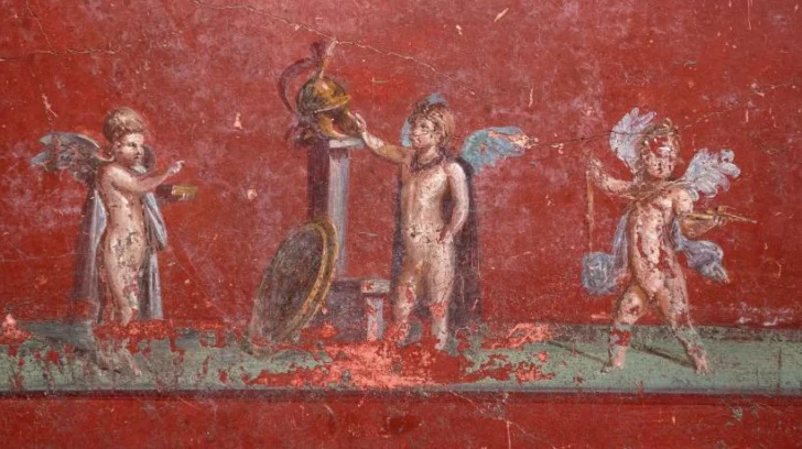 El ritual al dios Dioniso que revelan los nuevos murales descubiertos en Pompeya