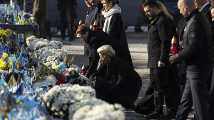 Desde Kiev, los líderes europeos reafirman su apoyo a Ucrania en el tercer año de guerra
