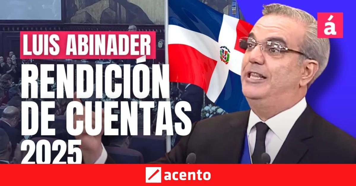 Abinader Frente A La Nación Primera Rendición De Cuentas De Su Segundo