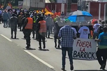 Marcha contra Barrick Gold se cumplió sin incidentes