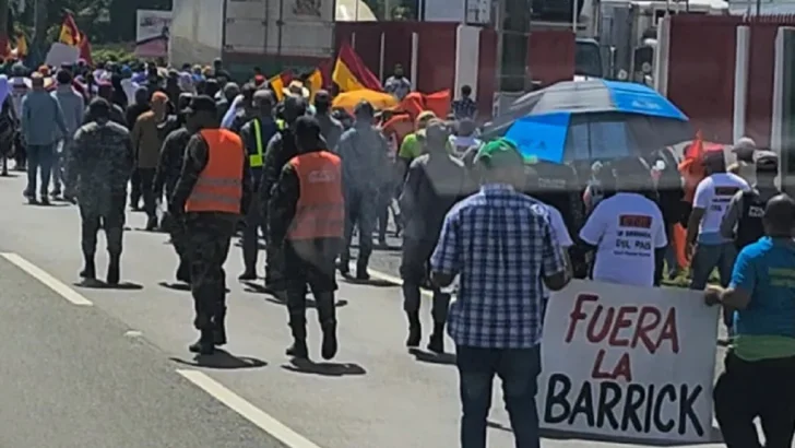 Marcha contra Barrick Gold se cumplió sin incidentes