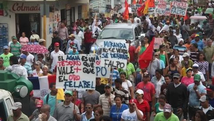 Apoyan paro en Salcedo y Tenares y marcha contra minera Barrick Gold