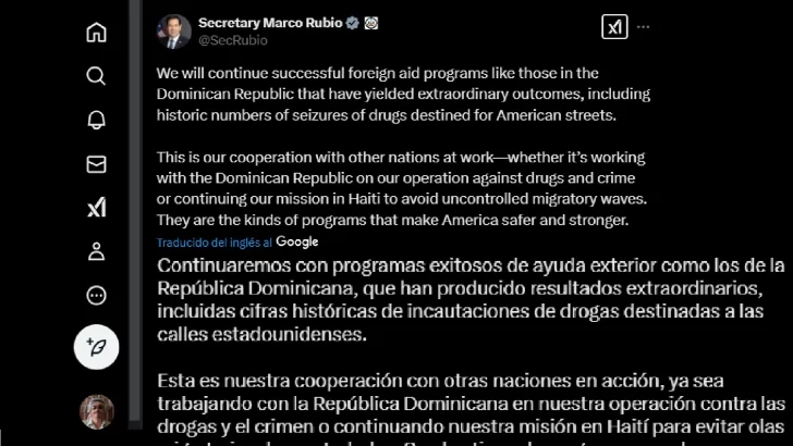 Marco Rubio ya está en República Dominicana