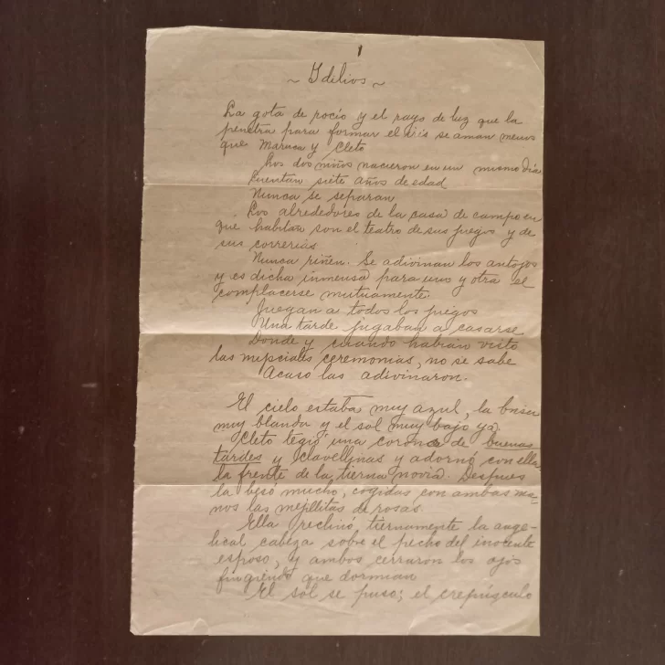 Aparece el manuscrito original de «Idilio» de  Emilio Prud´Homme