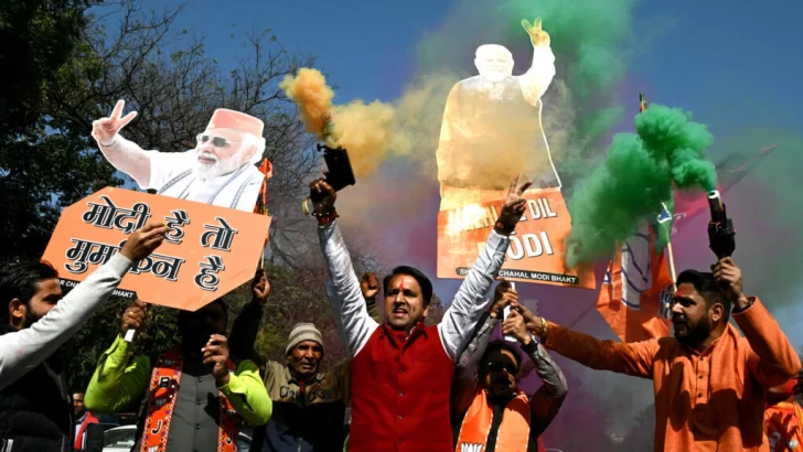 El partido de Modi gana las elecciones de Delhi por primera vez en casi tres décadas