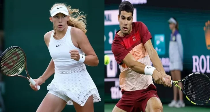 Alcaraz en semifinales contra Draper. Mirra, Sabalenka y Swiatek avanzan en mujeres