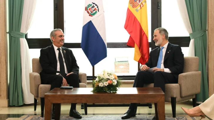 Presidente Abinader se reúne con el Rey de España