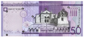 Banco Central emite billetes de 50 pesos, año 2024
